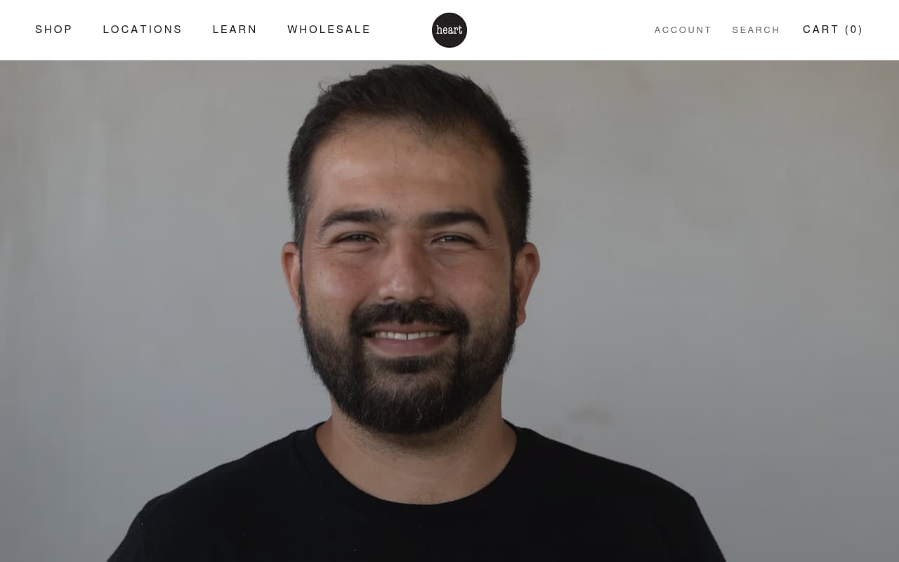 Heart Coffee Roasters website screenshot