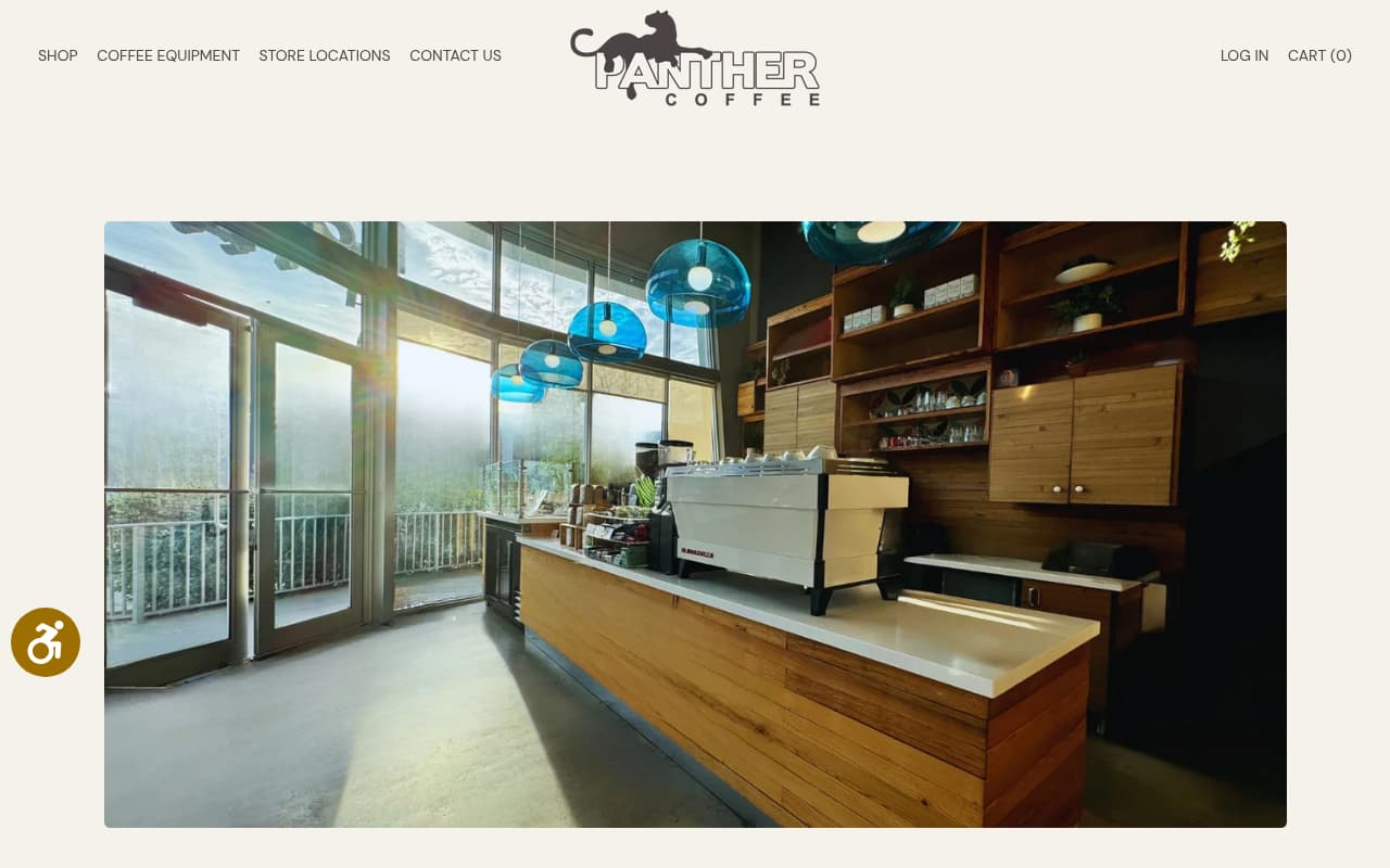 Panther Coffee website screenshot