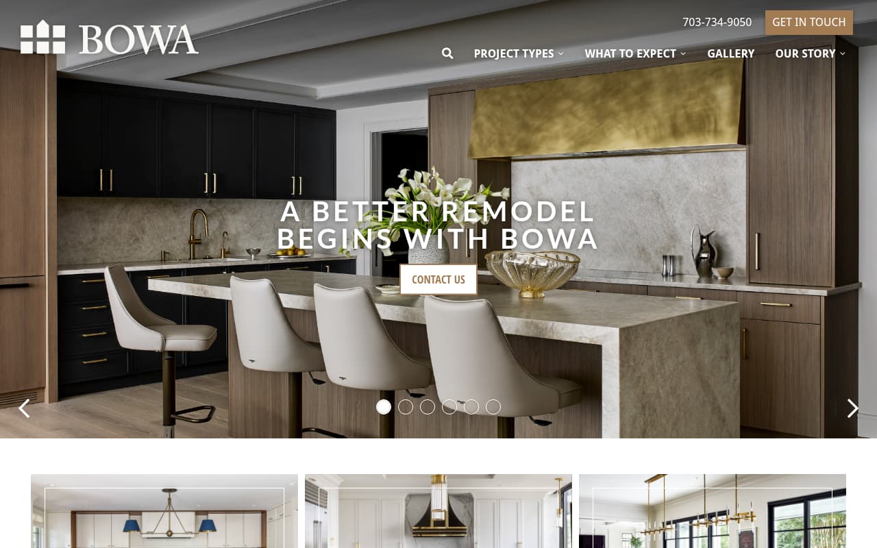 BOWA website screenshot