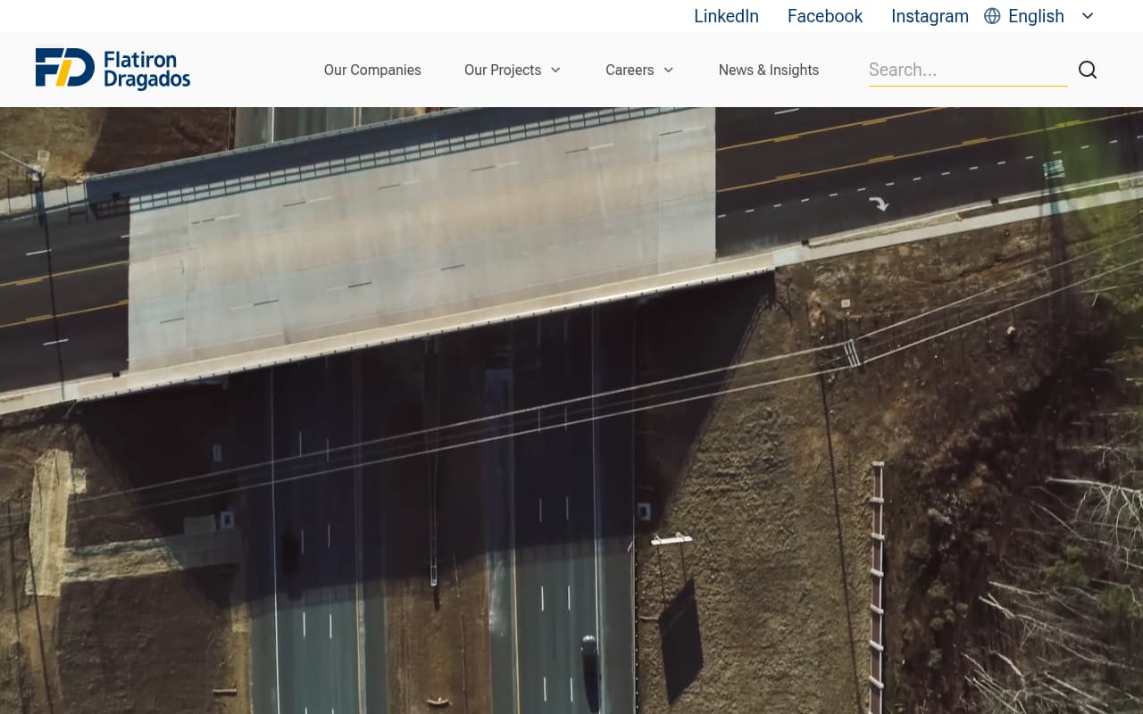 Flatiron Construction website screenshot