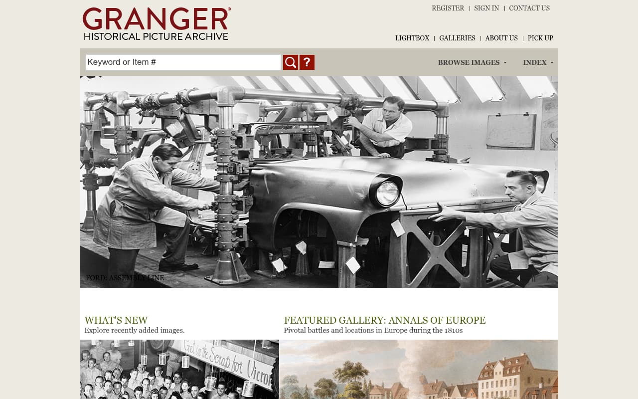 Granger Construction website screenshot