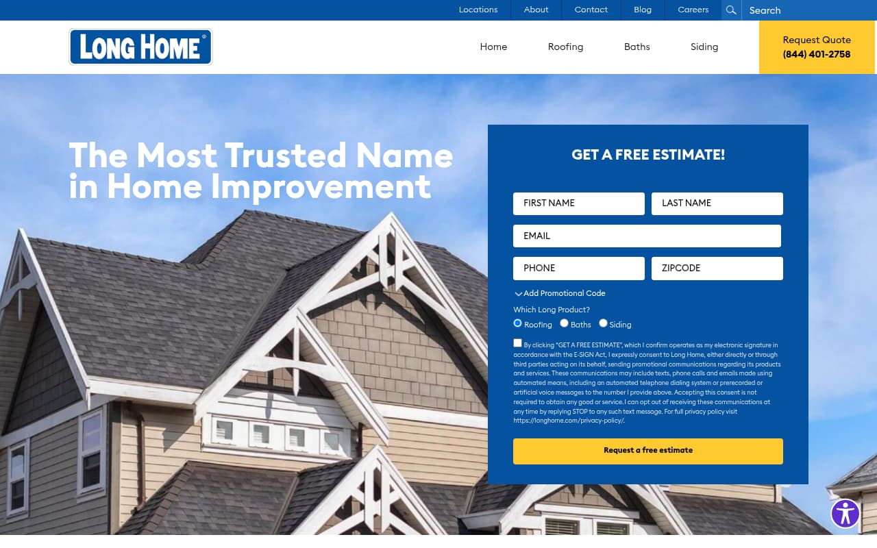 Long Home Products website screenshot