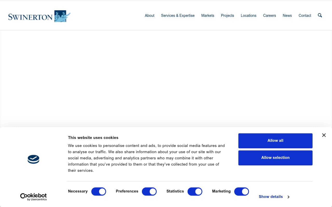 Swinerton Builders website screenshot