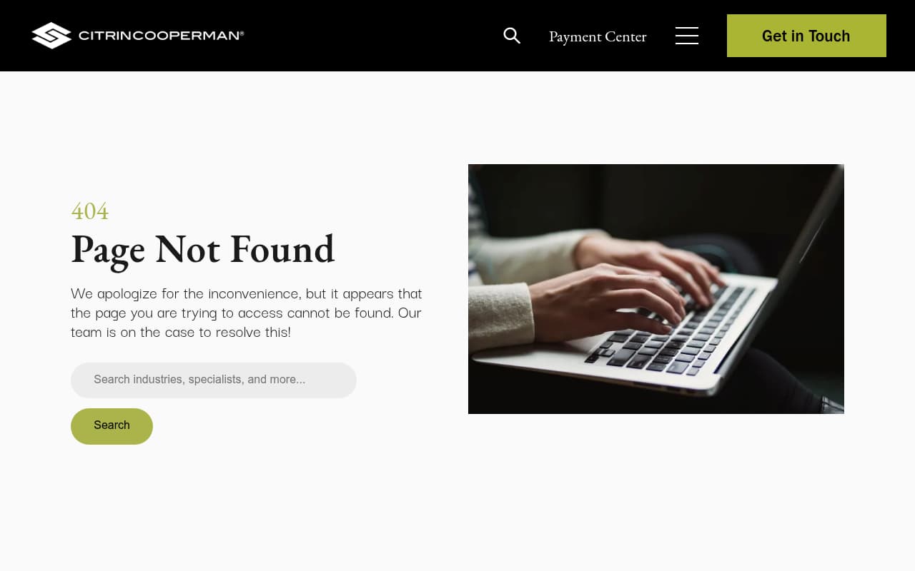 Citrin Cooperman website screenshot