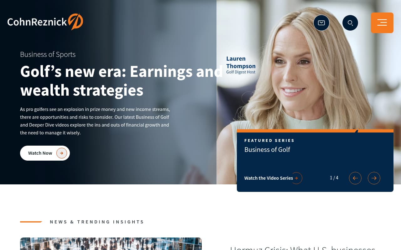 CohnReznick website screenshot