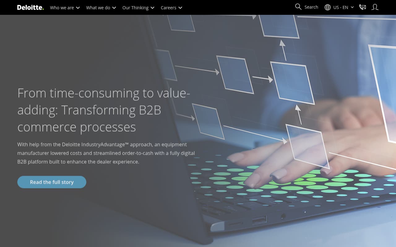 Deloitte website screenshot