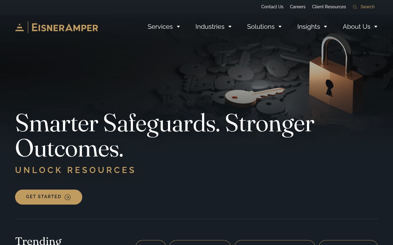 EisnerAmper website screenshot