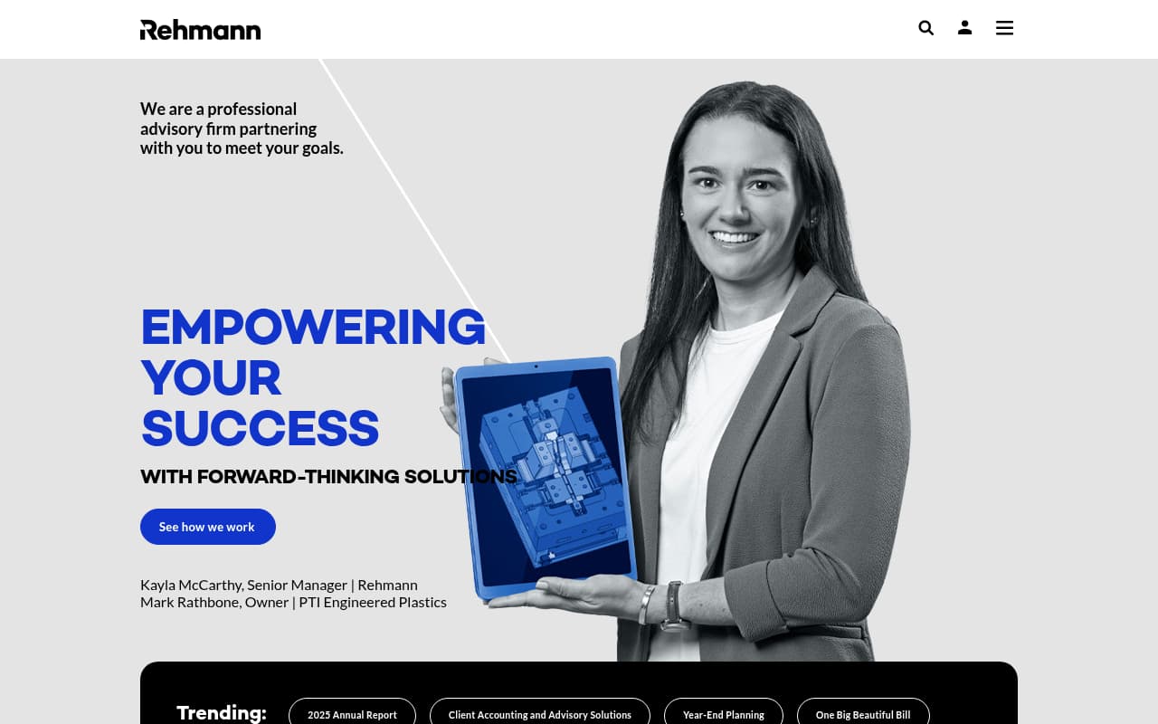 Rehmann website screenshot