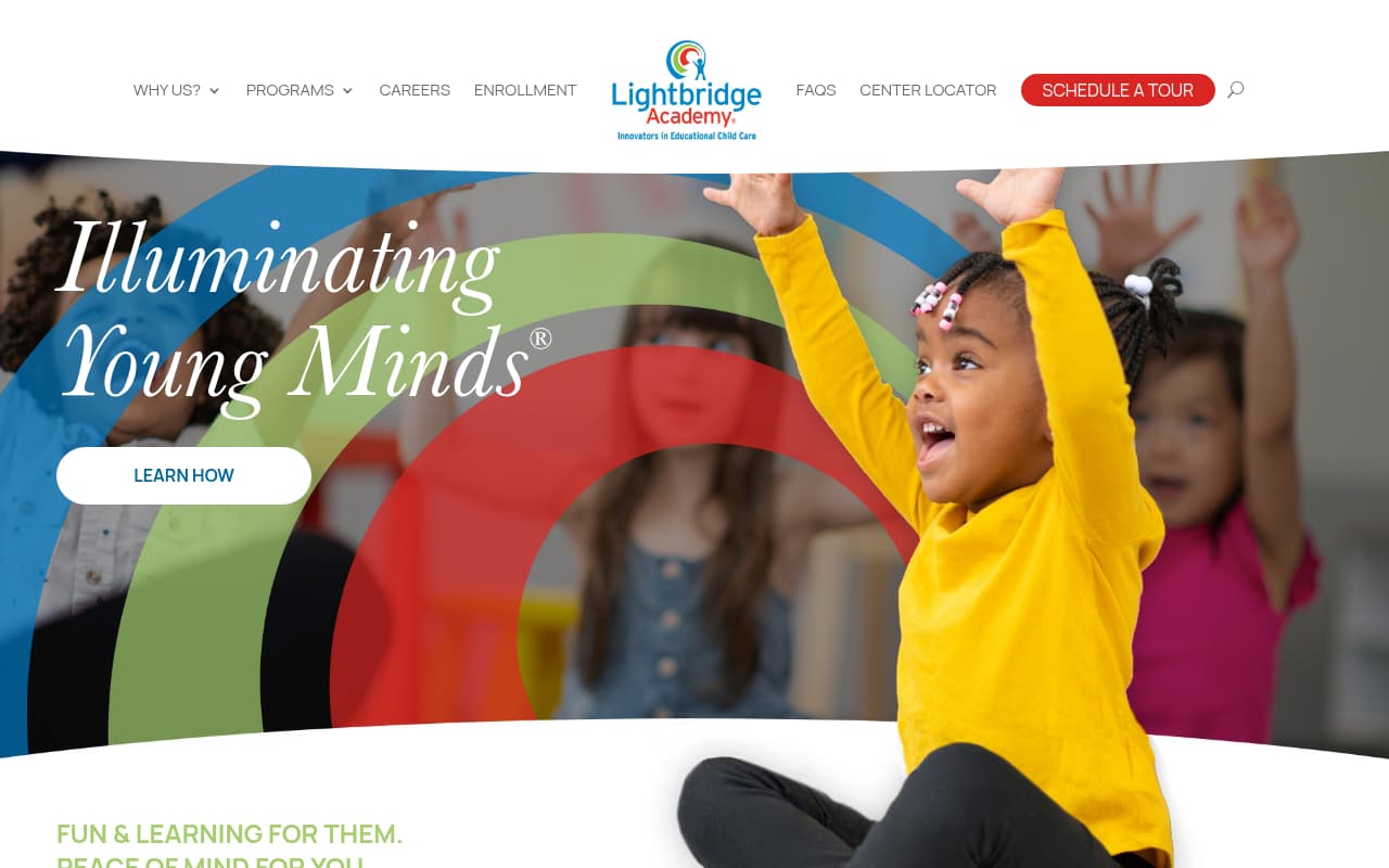 Lightbridge Academy website screenshot