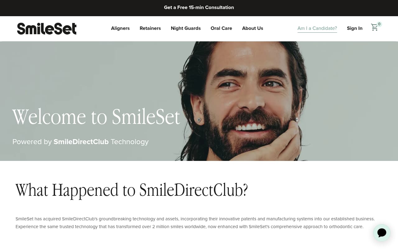 SmileDirectClub website screenshot