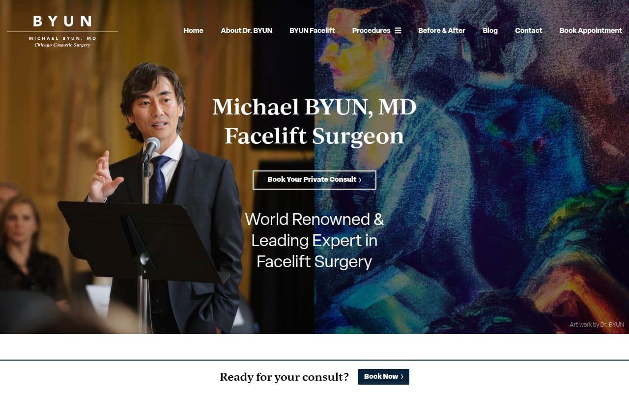 Chicago Cosmetic Surgery and Dermatology website screenshot