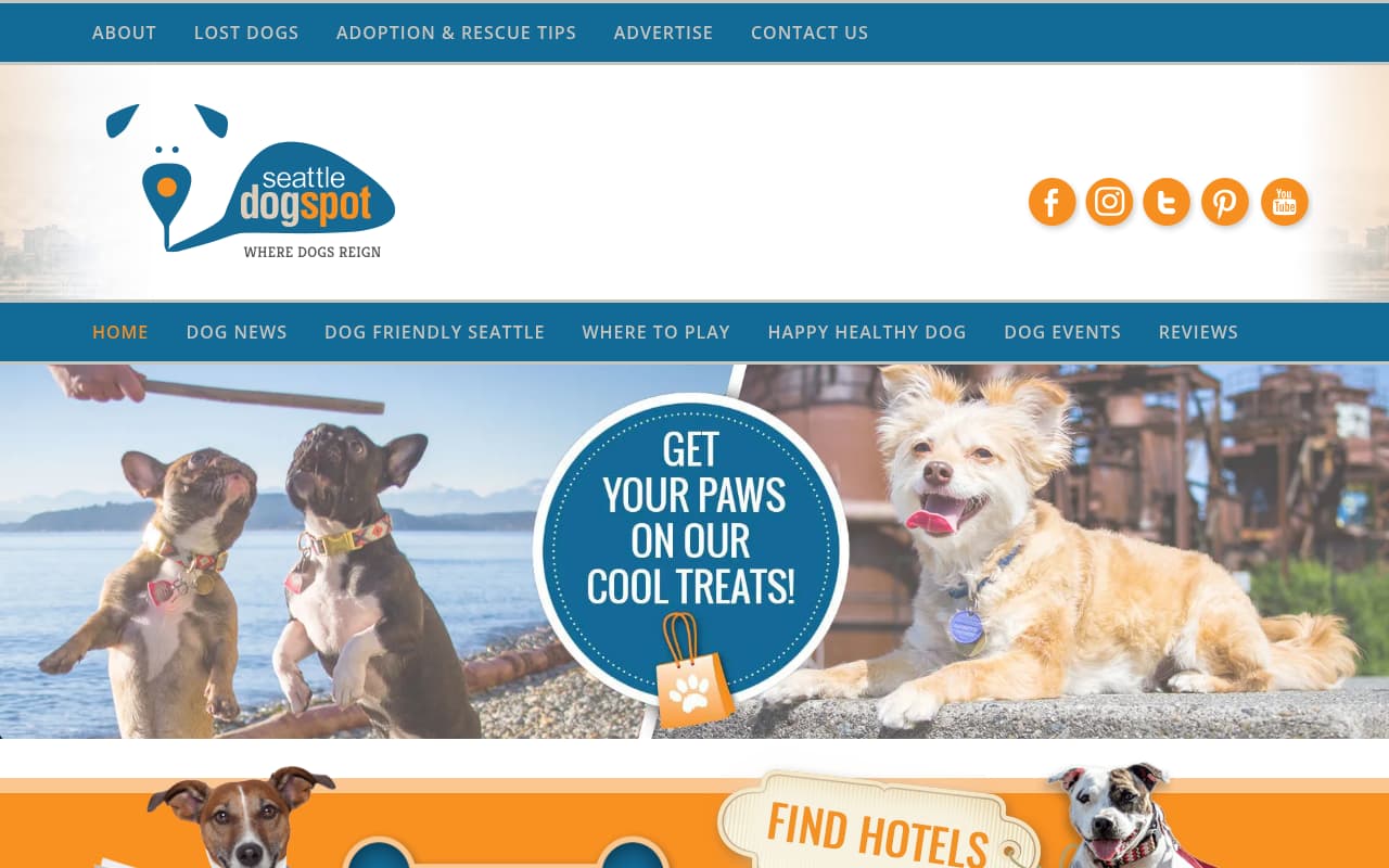 Seattle DogSpot website screenshot