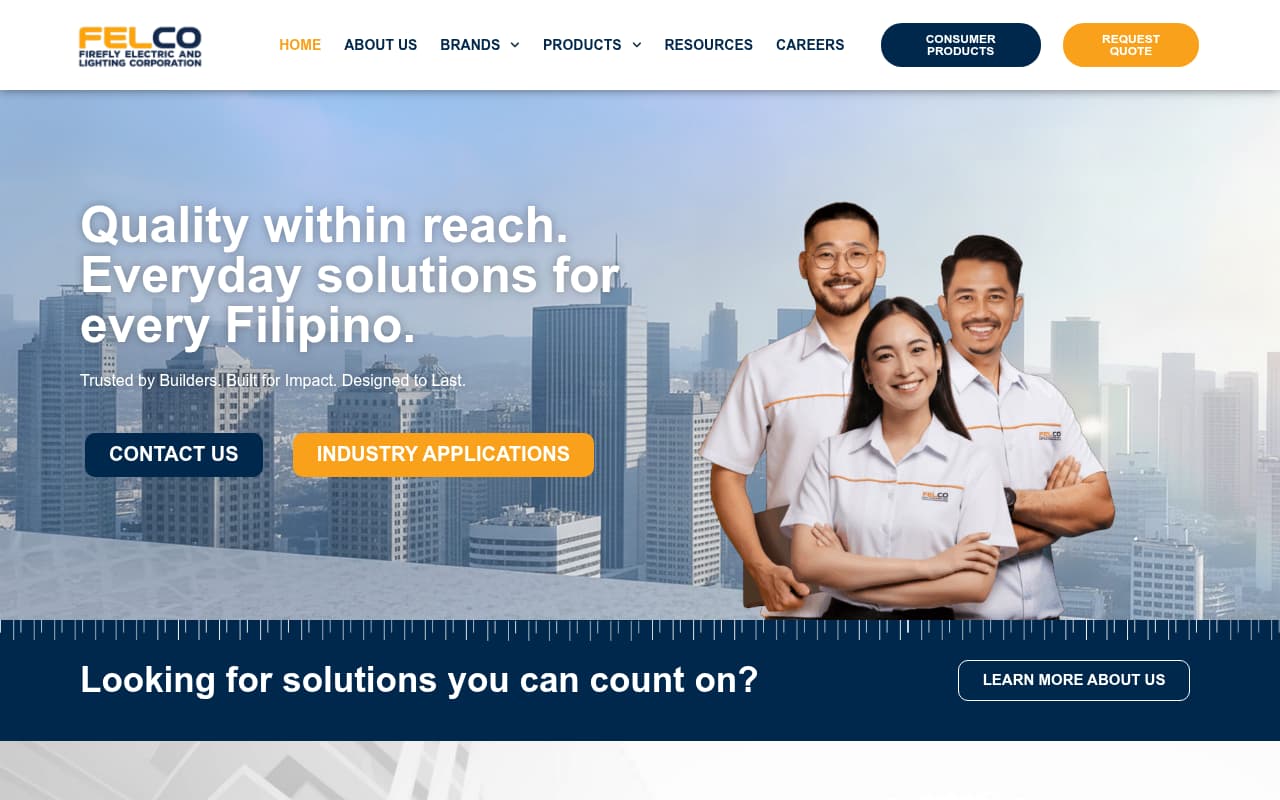 Firefly Electric website screenshot