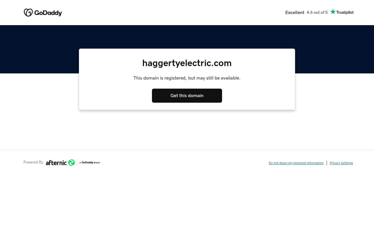 Haggerty Electric website screenshot