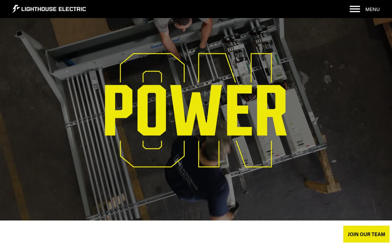 Lighthouse Electric website screenshot