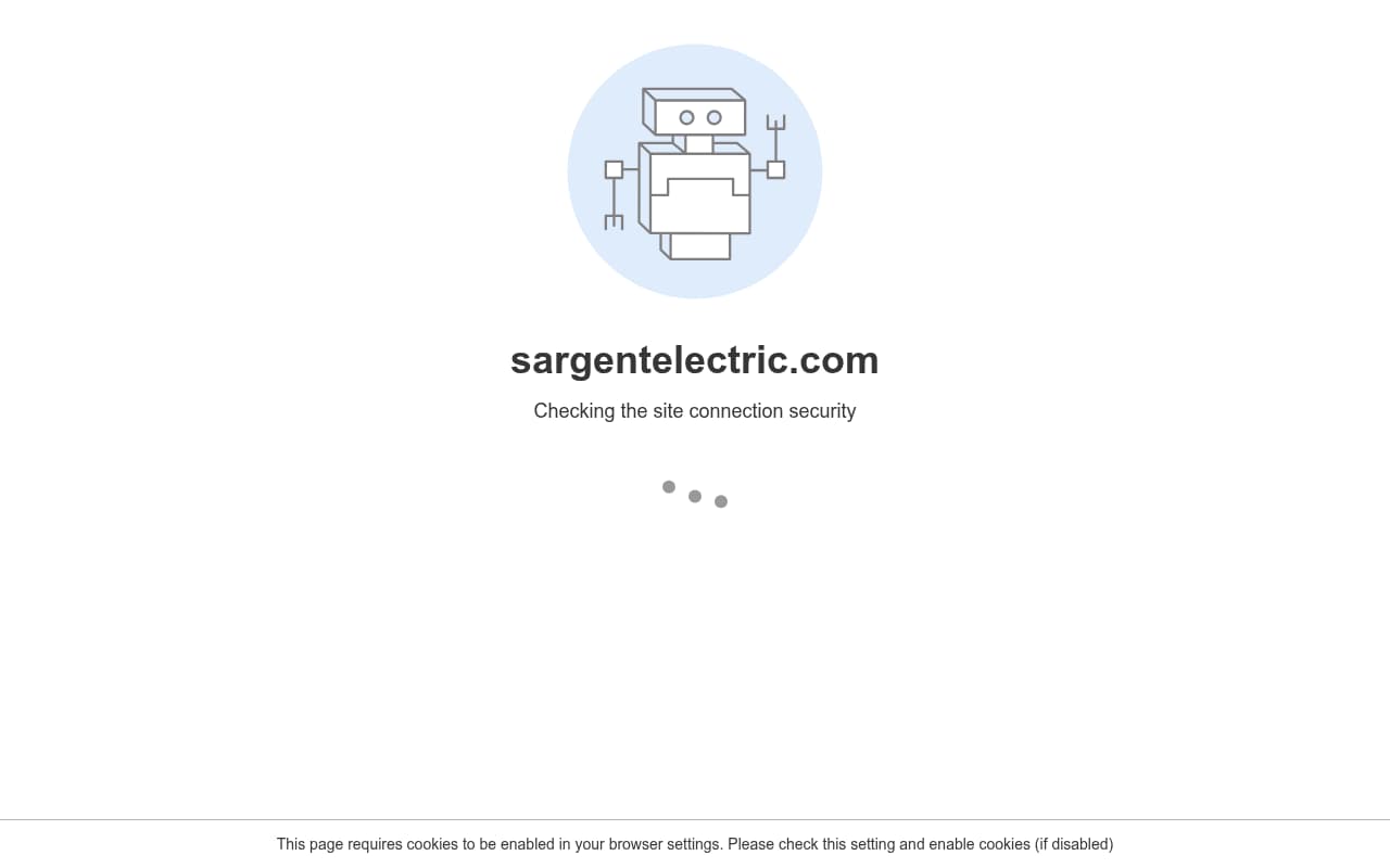 Sargent Electric website screenshot