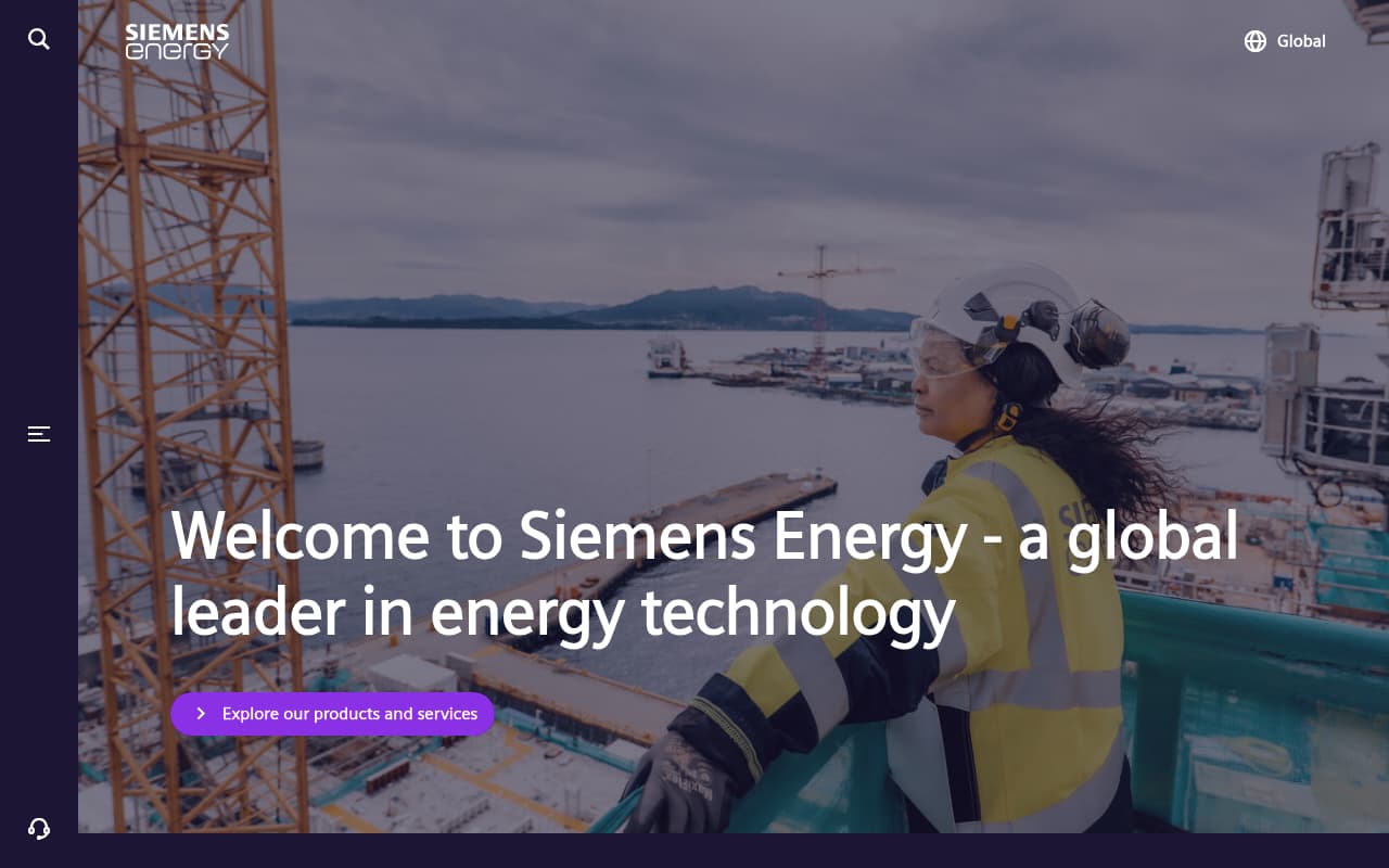 Siemens Energy website screenshot