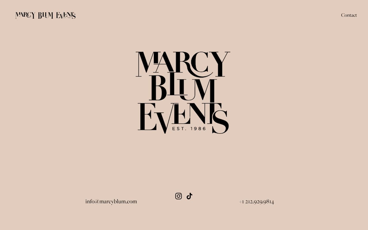 Marcy Blum Associates website screenshot