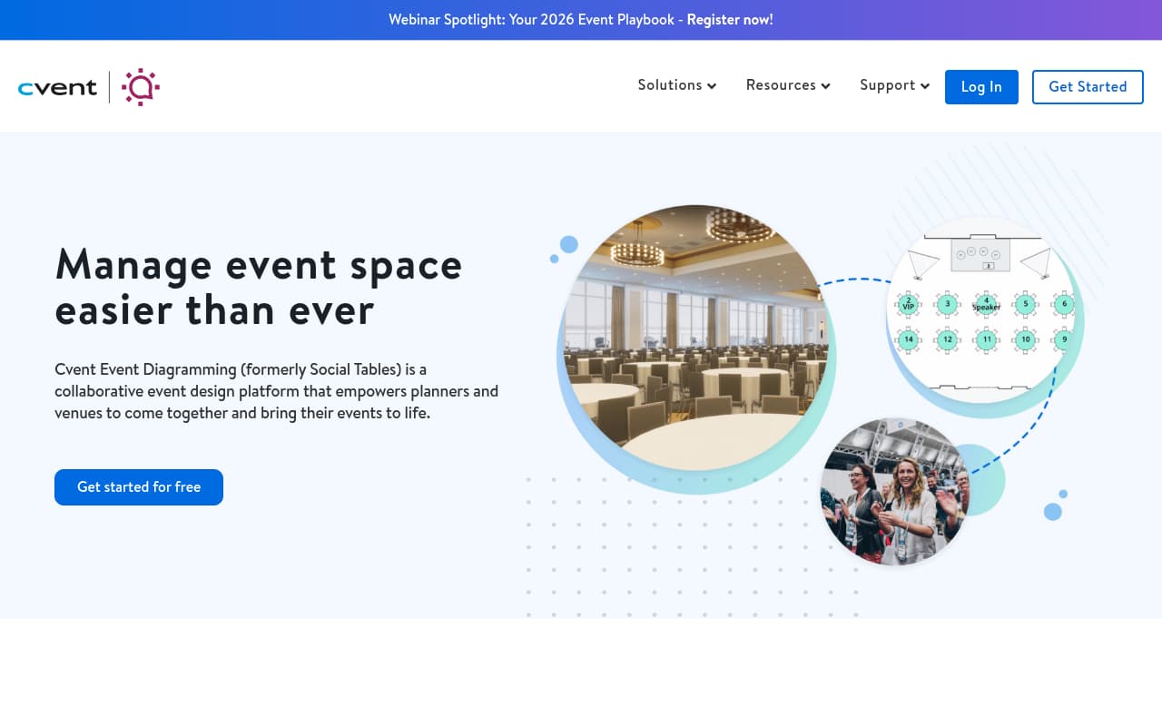 Social Tables website screenshot